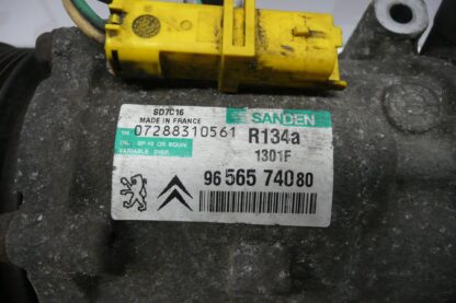 Compresor de aire acondicionado Sanden SD7C16 1301F 9648138980 6453RE