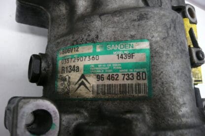 Compresor de aire acondicionado Sanden SD6V12 1439F 9646273380 6453KS