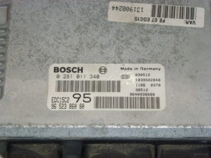 Centralita Bosch EDC15C2 virgen 9652386080 0281011340