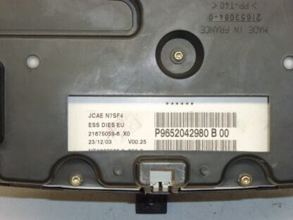 Tacómetro despertador Citroën Xsara 9652042980 6103F0 6105AZ