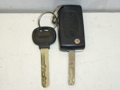 Caja de interruptores, cerradura de puerta y dos llaves Citroën Peugeot 4162EQ