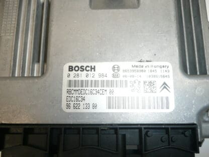 Centralita Bosch EDC16C34 Citroën Peugeot 0281012984 9662213380
