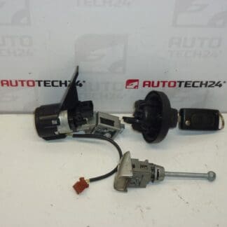 Juego de cerraduras más una llave Peugeot 207 4162KF 4162NW